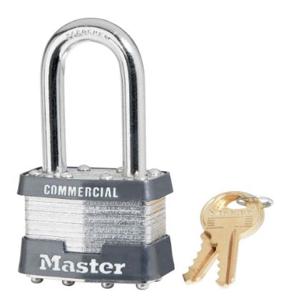 Picture of Master Lock® 5 Pin Tumbler Padlock Key Different W/1-1/2"Sha Part# - 81Lf