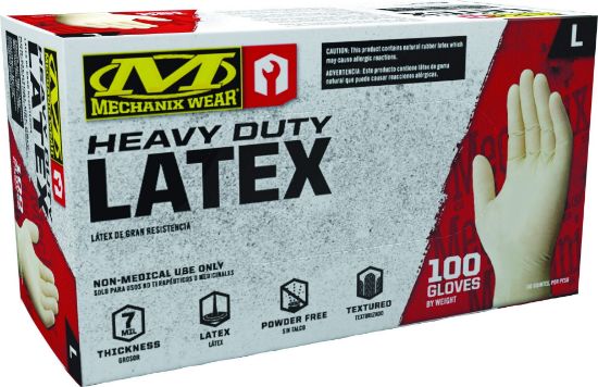 Picture of Mechanix Wear® 7 Mil Heavy Duty Latex Gloves  (Medium  White) Part# - D14-00-009-100