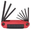 Picture of Eklind Tool 9-Pc Ergo-Fold Hex Key Set Medium Hand Part# - 25911