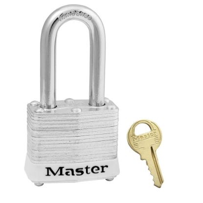 Picture of Master Lock® 4 Pin Tumbler Padlock Keyed Alike W/1-1/2" Sh Part# - 3Kalfwht-3840