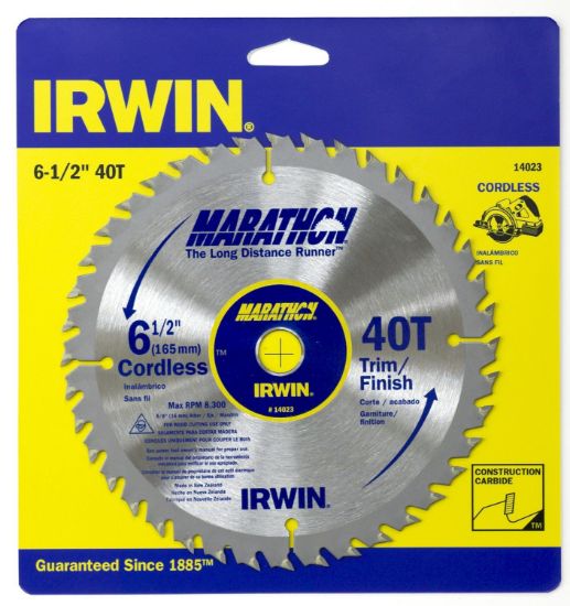 Picture of Irwin® 6-1/2" X 40T X Universal5/8" Circular Saw Blade Part# - 14023