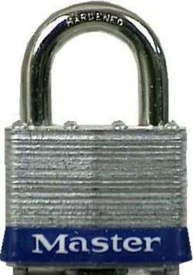 Picture of Master Lock® 2 In Wide Lmntd Steel Padlock  Unpinned Part# - 5Up