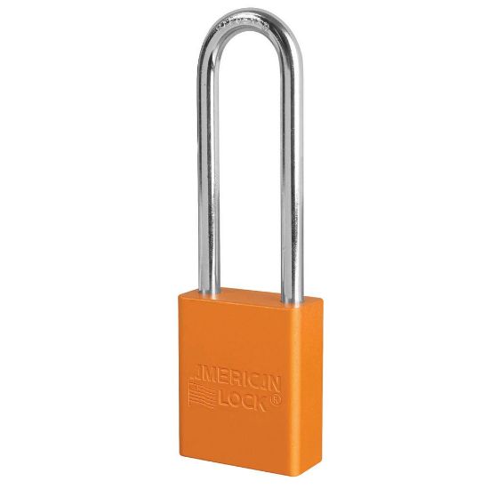 Picture of American Lock Orange Andzd Al Safety Padlock  3In Shackle  Ka Part# - A1107Orj