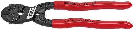 Picture of Knipex 8" Lever Action Center Cutter Dipped Handle Part# - 7131200