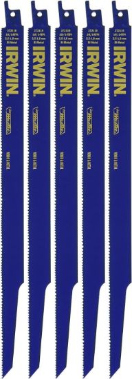 Picture of Irwin® Irwin 12" Reciprocatingsaw Blade 10/14 Tpi 5/Pk Part# - 372110P5