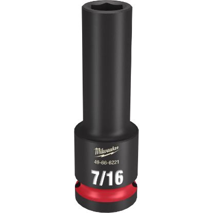 Picture of Milwaukee® Tool 1/2 Dr 7/16 Deep Impactsocket Part# - 49-66-6221