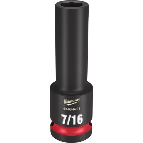 Picture of Milwaukee® Tool 1/2 Dr 7/16 Deep Impactsocket Part# - 49-66-6221