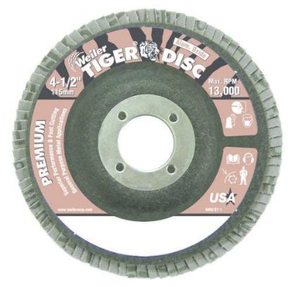 Picture of Weiler® Tiger Disc 4.5" 80Grit 7/8Arb Part# - 50665