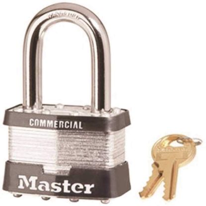 Picture of Master Lock® 4 Pin Tumbler Padlock Keyed Alike W/1-1/2" Shack Part# - 5Kalf-2258