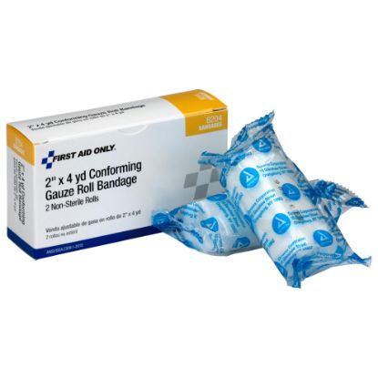 Picture of First Aid Only® 2"X4 Yd. Conforming Gauze Non-Sterile  2/Box Part# - B204-001