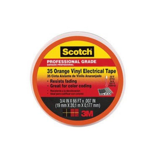 Picture of Scotch® Scotch 35 Or 3/4 In X 66Ft Vinyl Coding Elec Tp Part# - 7000031581