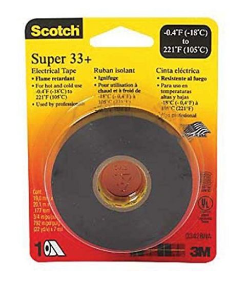 Picture of Scotch® Scotch Super 33+ 3/4 Inx 44 Ft Vinyl Elec Tape Part# - 7010350130