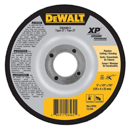 Picture of Dewalt® 5" X 1/8" X 7/8" Ceramicabrasive Part# - Dwa8912