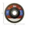 Picture of Weiler® 4-1/2" Wolv Flap Disc  Flat 80Z  7/8" Arbor Hole Part# - 31404