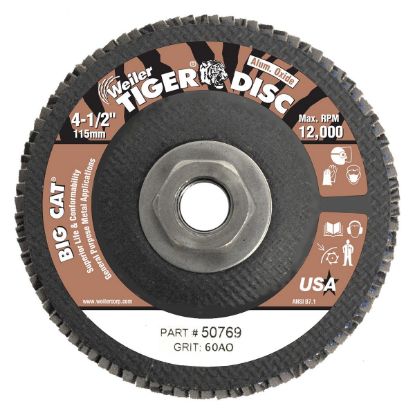 Picture of Weiler® Tiger Disc 4.5" 60G Ao 5/8-11 Part# - 50769