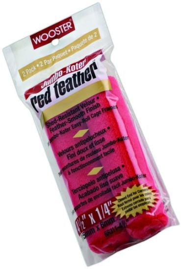 Picture of Wooster 4-1/2" Jumbo-Koter Red Feather 2Pk Mini Roller Part# - 0Rr3110044