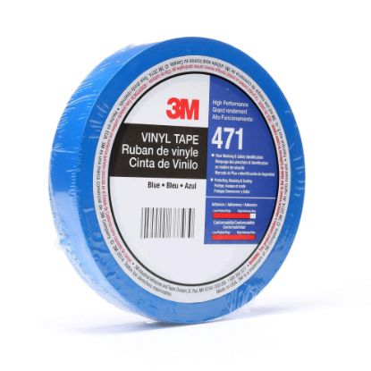 Picture of 3M™ 471Blu Tape 3/8X36Yd 8/Min Part# - 7100049359