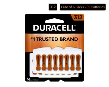 Picture of Duracell Duracell Hearing Aid Size 312 16Pk Part# - Durda312B16Zm09