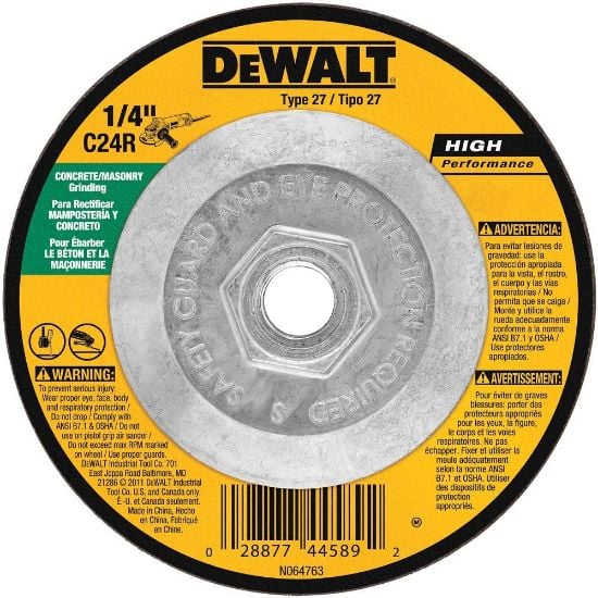 Picture of Dewalt® 4-1/2" X 1/8" X 5/8"-11Masonry Part# - Dw4552