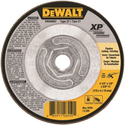 Picture of Dewalt® 4-1/2" X 1/8" X 5/8"-11Ceramic Abras Part# - Dwa8907