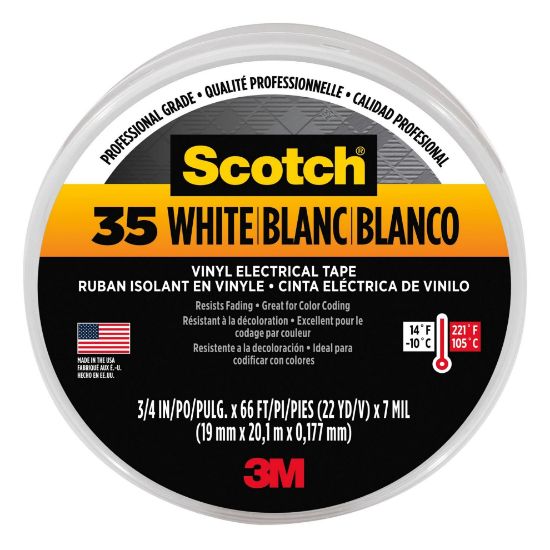 Picture of Scotch® Scotch 35 Wh 3/4 In X 66Ft Vinyl Coding Elec Tp Part# - 7000006097