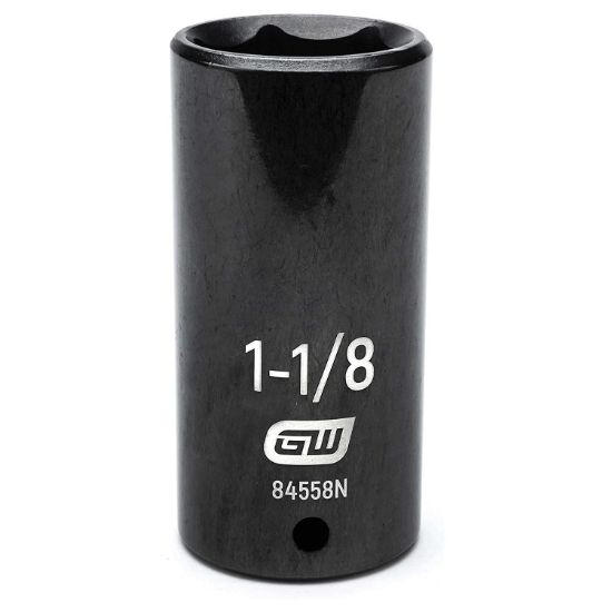 Picture of Gearwrench® 1/2" Drive 6 Point 1-1/8" Deep Impact Socket Part# - 84558N