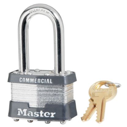 Picture of Master Lock® 4 Pin Tumbler Padlock Keyed Alike W/1-1/2" Sh Part# - 1Kalf-2065