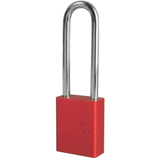 Picture of American Lock Red Aluminum Lock-Out Padlock Keyed Alike Part# - A1107Kared-21323