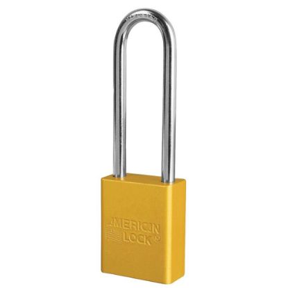 Picture of American Lock Gold Safety Lockout Padlock Keyed Alike Part# - A1107Kaylw