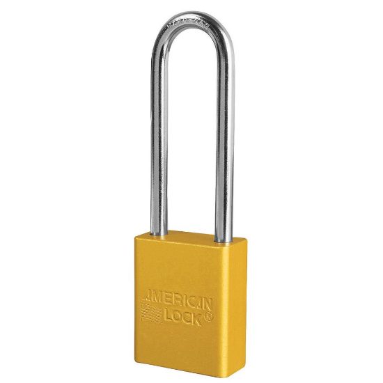 Picture of American Lock Gold Safety Padlock Keyed Alike W/3" Shackl Part# - A1107Kaylw-25477