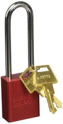 Picture of American Lock Aluminum Padlock - Red3" Shackle Part# - A1107Red