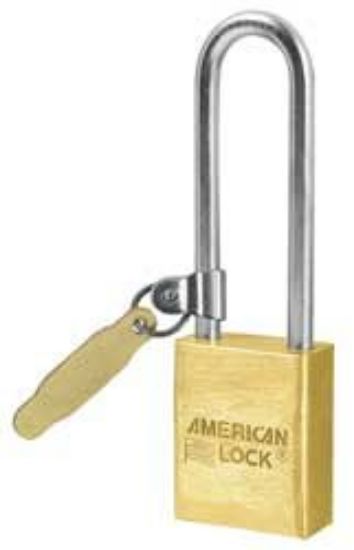 Picture of American Lock 5 Pin Tumbler Padlock Keyed Diff. 3" Shackle Part# - A42