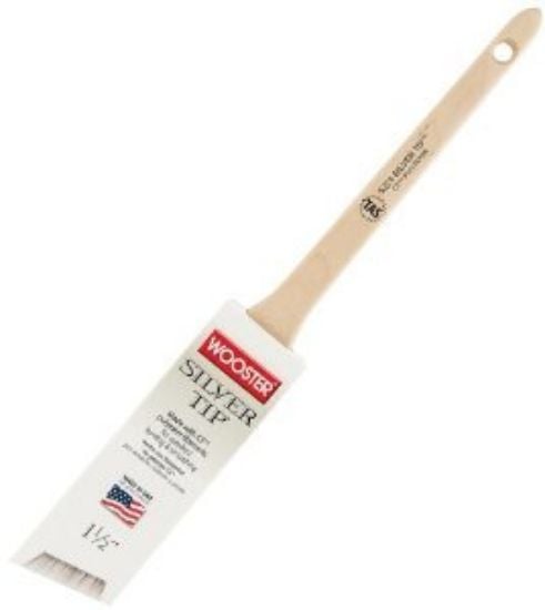 Picture of Wooster 1-1/2" Silver Tip Thin Angle Sash Brush Part# - 52240014