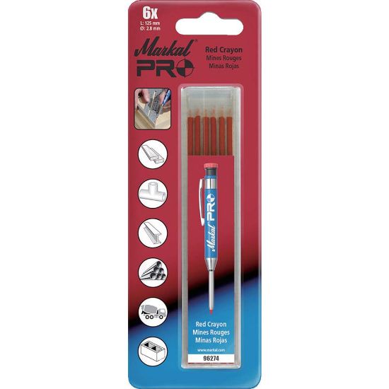 Picture of Markal® Pro General Purpose Refill  Red Part# - 96274