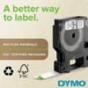 Picture of Dymo Rhino 1" White Permanentpoly Labels Part# - 1734523