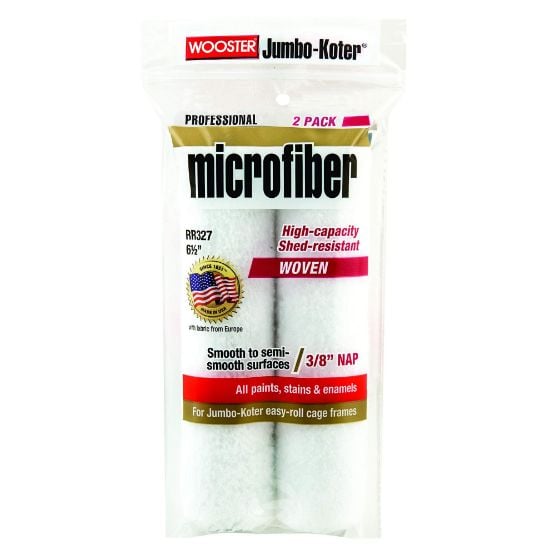 Picture of Wooster 6-1/2" Jumbo-Koter Microfiber 3/8" 2Pk Mini Rlr Part# - 0Rr3270064