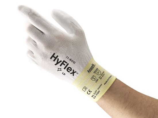 Picture of Hyflex® Hyflex 11-600 Wht Lt Wght Assemb Pu/Coat Sz10 Part# - 104663