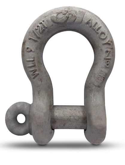 Picture of Cm Columbus Mckinnon 1/2" Alloy Steel Screwpin Anchor Shackle Gal Part# - M650A-G