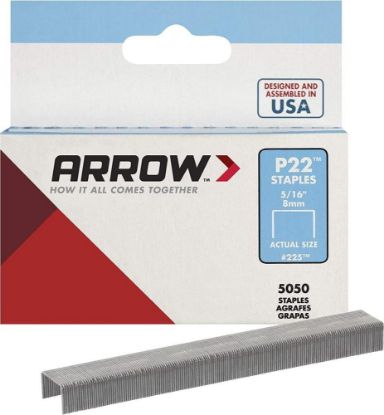 Picture of Arrow Fastener 22516 P22 Staples 5/16"5000/Box Part# - 225