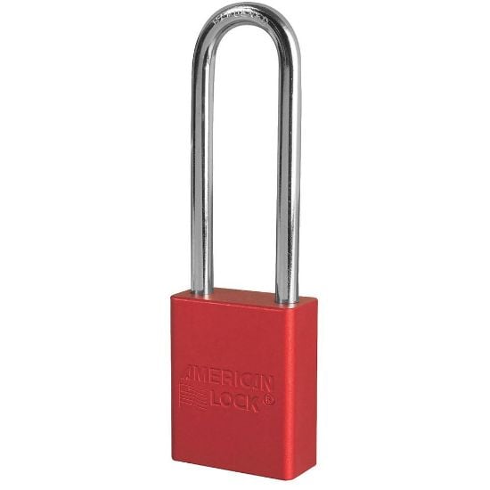 Picture of American Lock Red 6 Pin Security Padlock Color Coded Part# - A1167Red