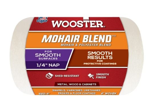 Picture of Wooster 4" Mohair Blend 1/4" Naproller Cover Part# - 00R2070040