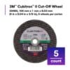 Picture of 3M™ 3M Cut-Off Wheel 4" X 0.04" X 3/8" Part# - 7100101771