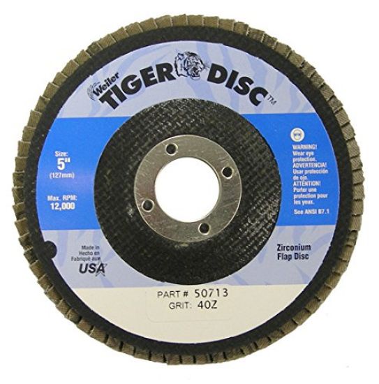 Picture of Weiler® Tiger Disc 5" 40Grit 7/8Arb Part# - 50713