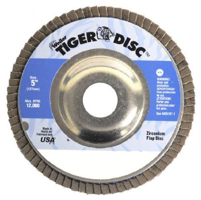 Picture of Weiler® Tiger Disc 5" 40Grit 7/8Ar Part# - 50523