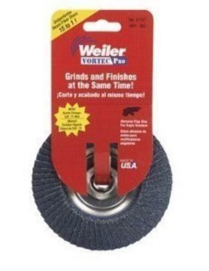 Picture of Weiler® 4-1/2" Wolverine Flap Disc 36Z  5/8"-11 Unc Nut Part# - 31313