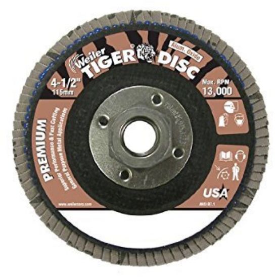 Picture of Weiler® Tiger Disc 4.5" 60Grit 5/8-11 Part# - 50669