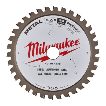 Picture of Milwaukee® Tool 5-7/8 In. Metal Cuttingcircular Saw Blade Part# - 48-40-4215