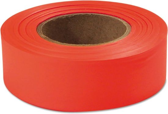 Picture of Empire® Level 77002 Glo-Orange 1"X200'Plastic Flagging Tape Part# - 77-002