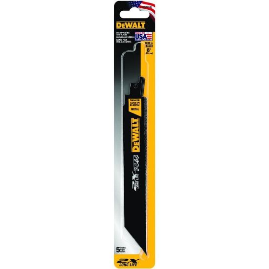 Picture of Dewalt® 8" 2X Premium Metal Cutting Blade (5 Pack) Part# - Dwa4188