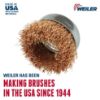 Picture of Weiler® 3" Crimped Wire Cup Brush .020 Bronze 5/8-11 Ah Part# - 13231